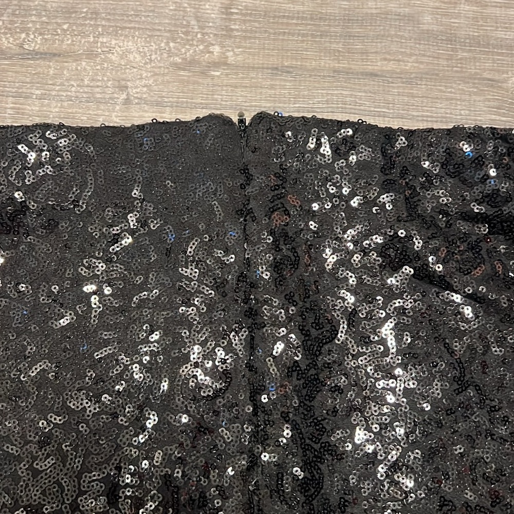 Black Sequin Skirt - Medium (Tipsy Elves) - Picture 6 of 7